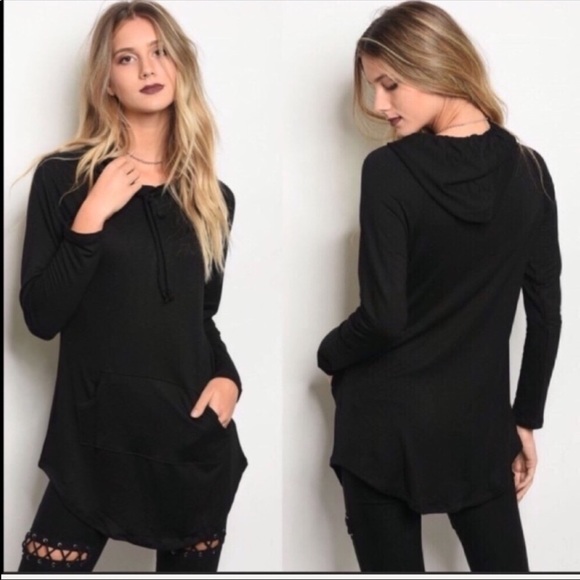 Black Easy Wear Hoodie - Picture 3 of 5